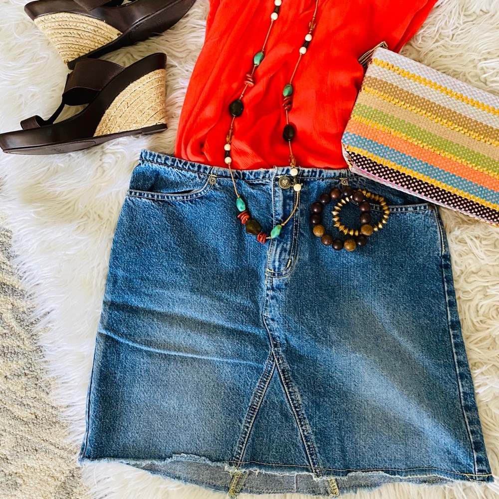 Denim Mini Skirt